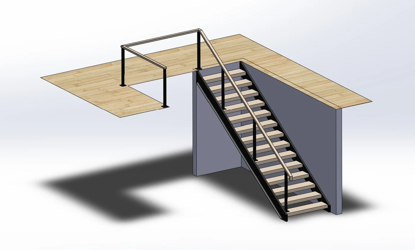 Steel Staircase & Railing
